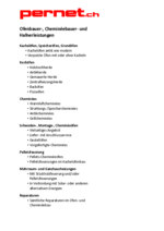 Ofenbauer-, Cheminéebauer- und Hafnerleistungen